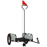 Vidaxl bicycle trailer Oxford fabric and iron gray