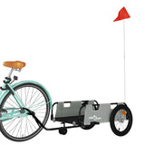 Vidaxl bicycle trailer Oxford fabric and iron gray