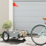Vidaxl bicycle trailer Oxford fabric and iron gray