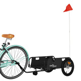 Vidaxl bicycle trailer Oxford fabric and iron black