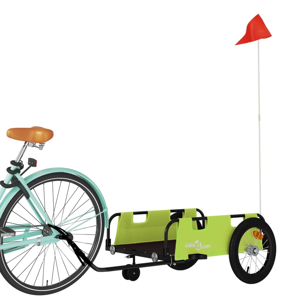 Vidaxl bicycle trailer Oxford fabric and iron green