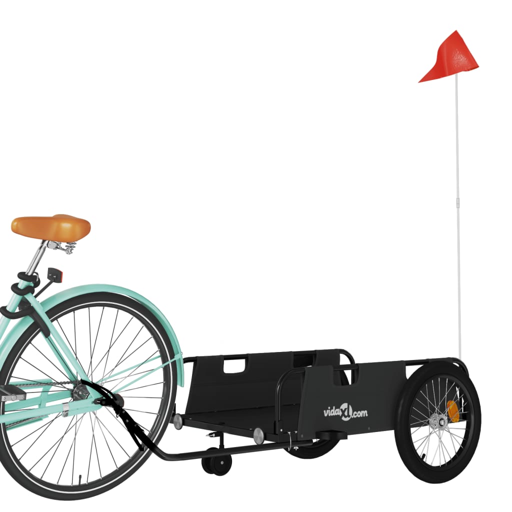 Vidaxl bicycle trailer Oxford fabric and iron black