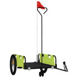 Vidaxl bicycle trailer Oxford fabric and iron green and black