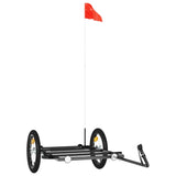 Vidaxl bicycle trailer 126x63x34 cm iron black