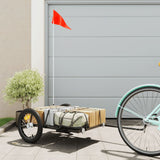 Vidaxl bicycle trailer 126x63x34 cm iron black