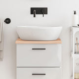 VidaXL Washbasin sheet 40x40x2 cm Untreated solid wood