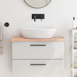 Vidaxl Washbasin Tabela 80x40x (2-4) CM Neobdelana trdna lesa