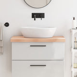 Vidaxl Washbasin Tabulka 80x50X (2-6) cm neošetřené pevné dřevo