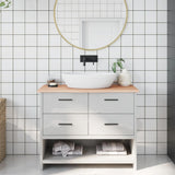 VidaXL Washbasin Table 100x30x2 cm Untreated solid wood