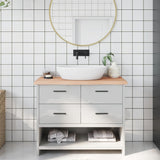VidaXL Washbasin Blad 100x40x (2-4) cm Untreated solid wood