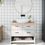 VidaXL Washbasin Table 100x60x2 cm Untreated solid wood