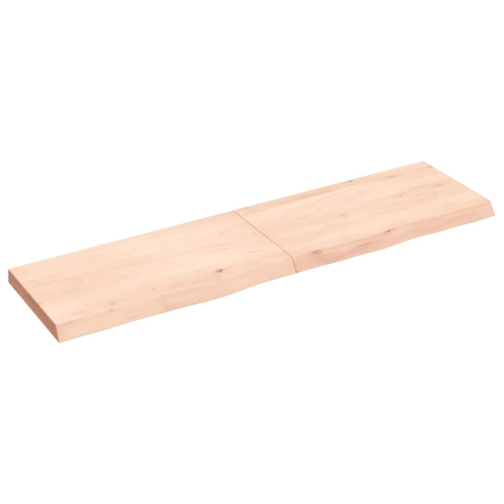 VidaXL Washbasin sheet 120x30x (2-4) cm Untreated solid wood