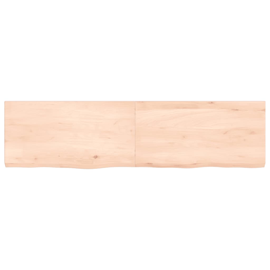 VidaXL Washbasin sheet 120x30x (2-4) cm Untreated solid wood