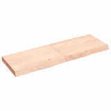 Vidaxl wastafelblad 120x40x(2-6) cm onbehandeld massief hout