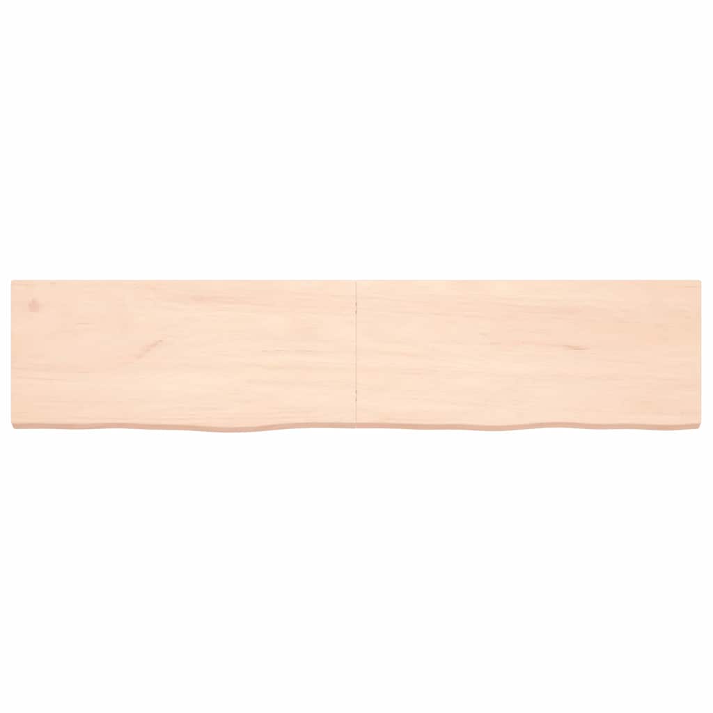 Vidaxl wastafelblad 180x40x(2-4) cm onbehandeld massief hout