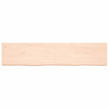 Vidaxl wastafelblad 180x40x(2-4) cm onbehandeld massief hout