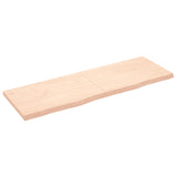 Vidaxl wastafelblad 180x60x(2-6) cm onbehandeld massief hout