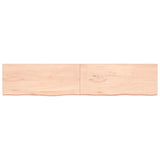 VidaXL Washbasin sheet 200x40x (2-4) cm Untreated solid wood