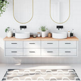 VidaXL Washbasin sheet 220x60x (2-6) cm Untreated solid wood