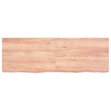 Vidaxl wastafelblad 120x40x(2-6) cm behandeld massief hout lichtbruin