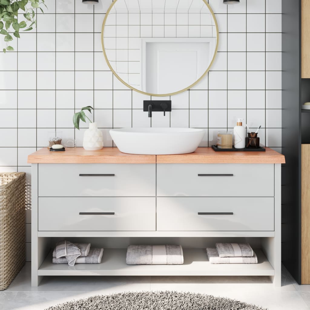 Vidaxl Washbasin Blat 160x30x (2-6) cm behandelt de staarken Holz Liichtbroch behandelt