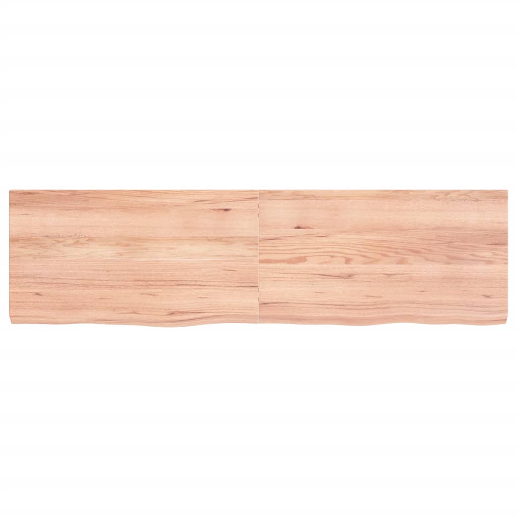 Vidaxl Washingin Feille 180x50x (2-6) cm Brown clair en bois massif traité