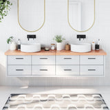 Vidaxl Washbasin Sheet 200x30x (2-6) cm, obdelano s trdnim lesom