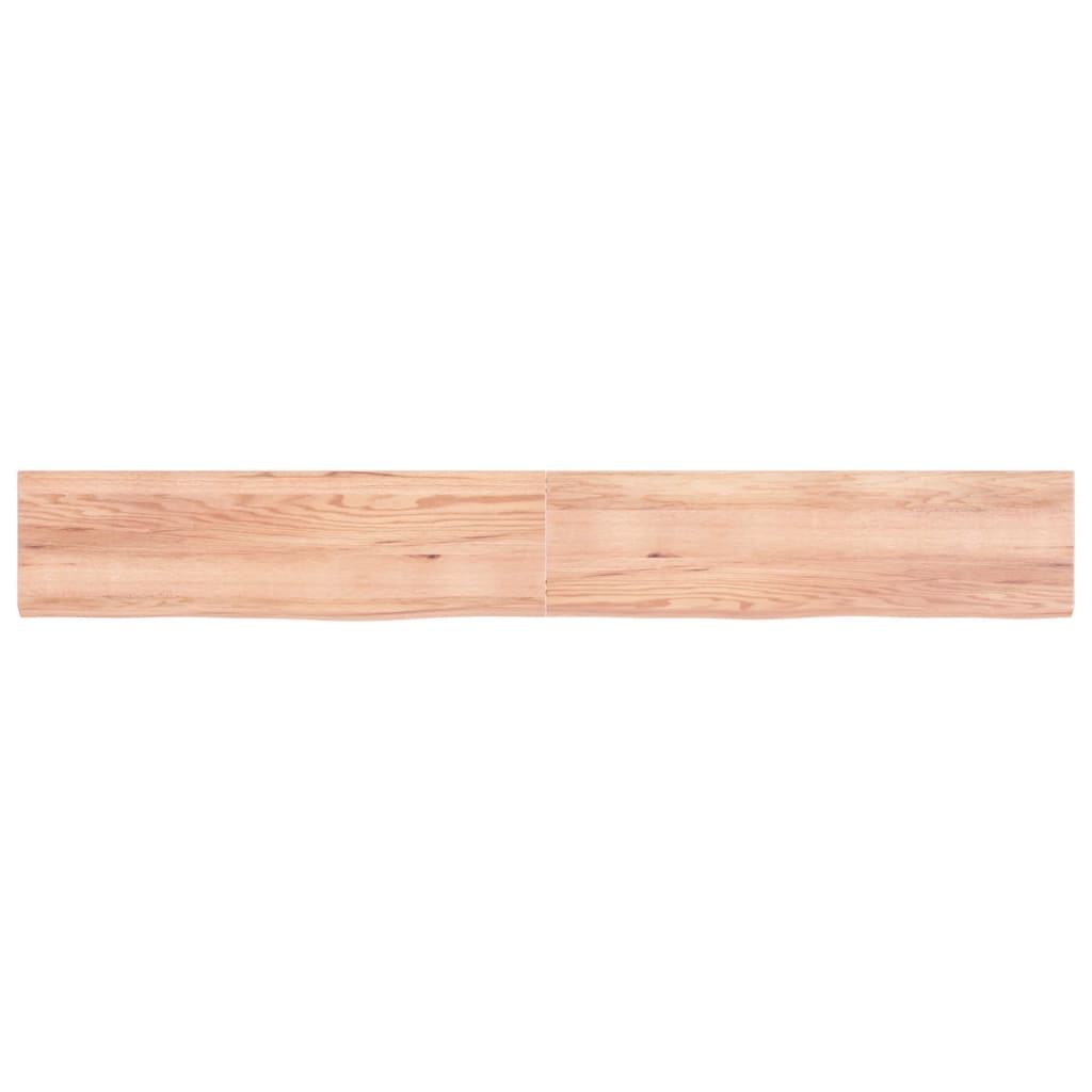VidaXL Washbasin sheet 220x30x (2-4) cm treated solid wood light brown