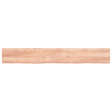 Vidaxl Washbasin Arkusz 220x30x (2-6) CM Oczyszczone lite drewno jasnobrązowe