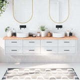 Vidaxl Washbasin Arkusz 220x30x (2-6) CM Oczyszczone lite drewno jasnobrązowe