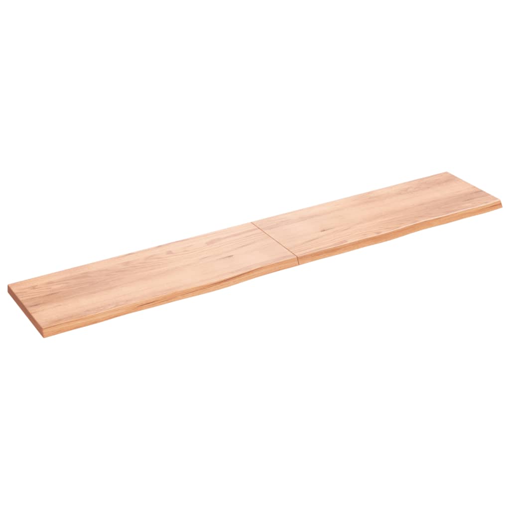 Vidaxl WASHBASIN-ark 220x40x (2-4) cm behandlad fast träljusbrun