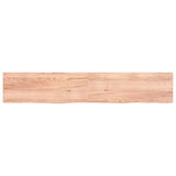 Vidaxl WASHBASIN-ark 220x40x (2-4) cm behandlad fast träljusbrun
