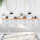 Vidaxl WASHBASIN-ark 220x40x (2-4) cm behandlad fast träljusbrun