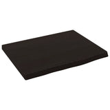 VidaXL Washbasin Table 40x30x2 cm Treated Solid Wood Dark Brown