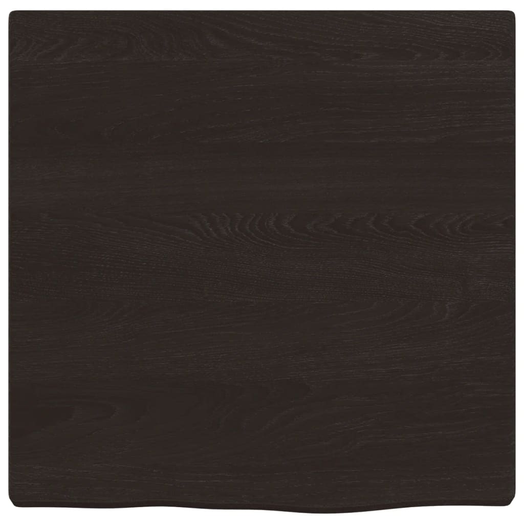 Vidaxl Wash -basin Tabell 40x40x2 cm behandlad massivt trä mörkbrunt
