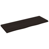 Vidaxl Wash -basin Tabell 80x30x2 cm behandlad massivt trä mörkbrunt