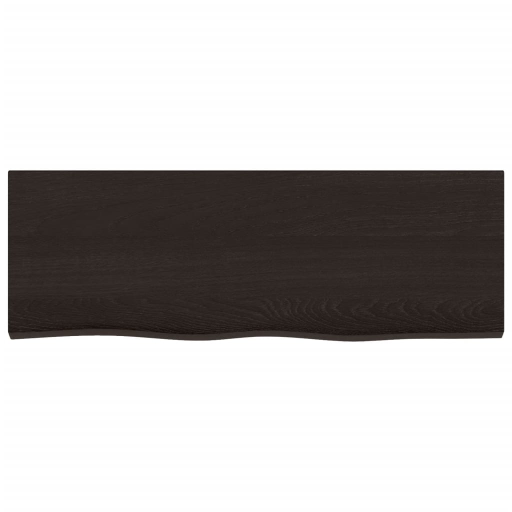 Vidaxl Wash -basin Tabell 80x30x2 cm behandlad massivt trä mörkbrunt