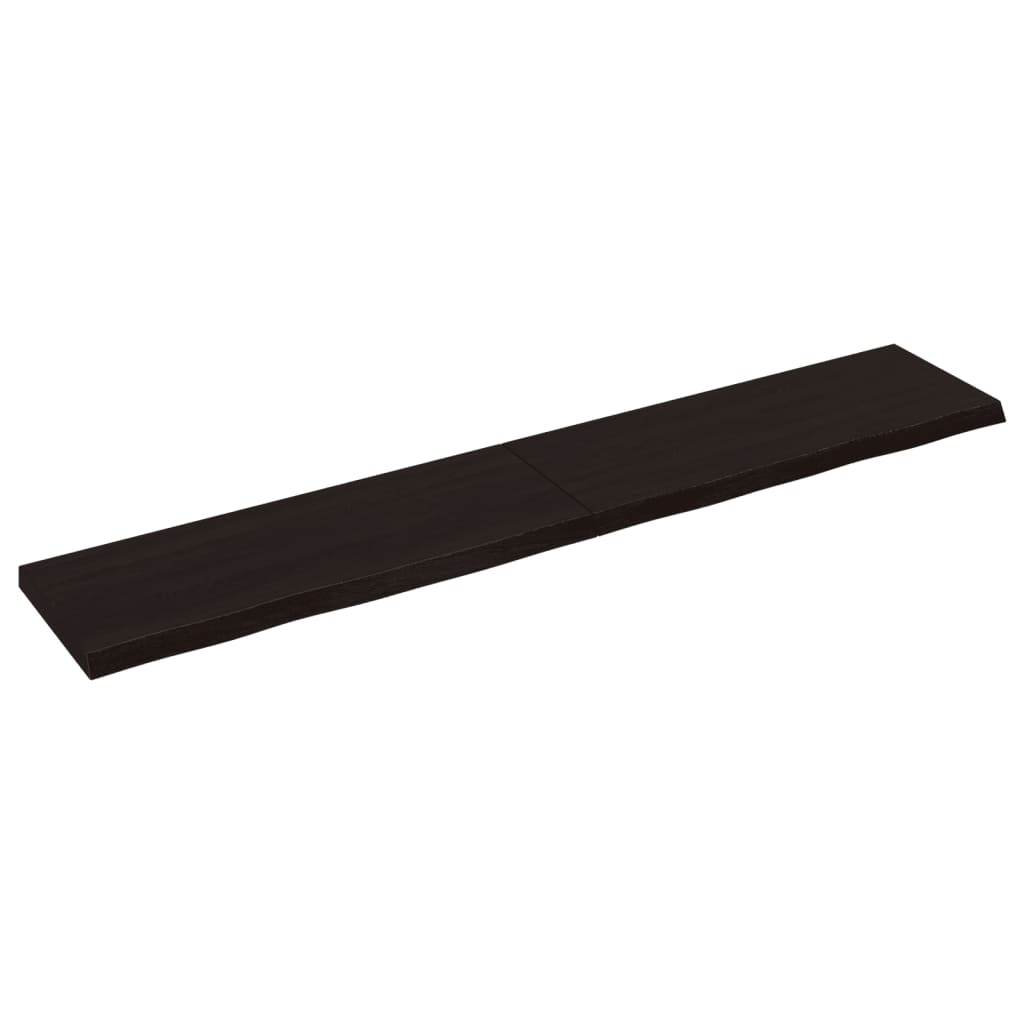VidaXL Washbasin sheet 160x30x (2-4) cm treated solid wood dark brown