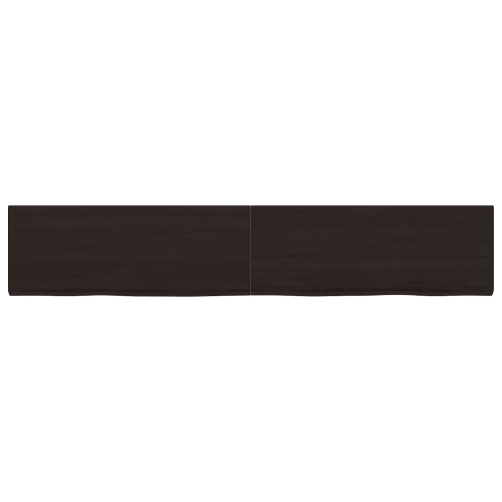 VidaXL Washbasin sheet 160x30x (2-4) cm treated solid wood dark brown