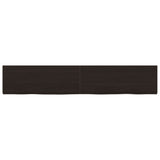 VidaXL Washbasin sheet 160x30x (2-4) cm treated solid wood dark brown