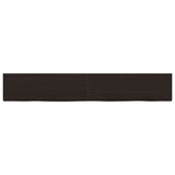 VidaXL Washbasin sheet 180x30x (2-4) cm treated solid wood dark brown