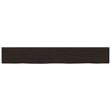 VidaXL Washbasin sheet 200x30x (2-6) cm treated solid wood dark brown