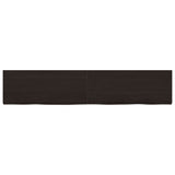 VidaXL Washbasin sheet 200x40x (2-6) cm treated solid wood dark brown
