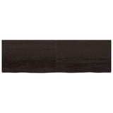 Vidaxl Washingin Feille 200x60x (2-6) cm Brown foncé en bois massif traité