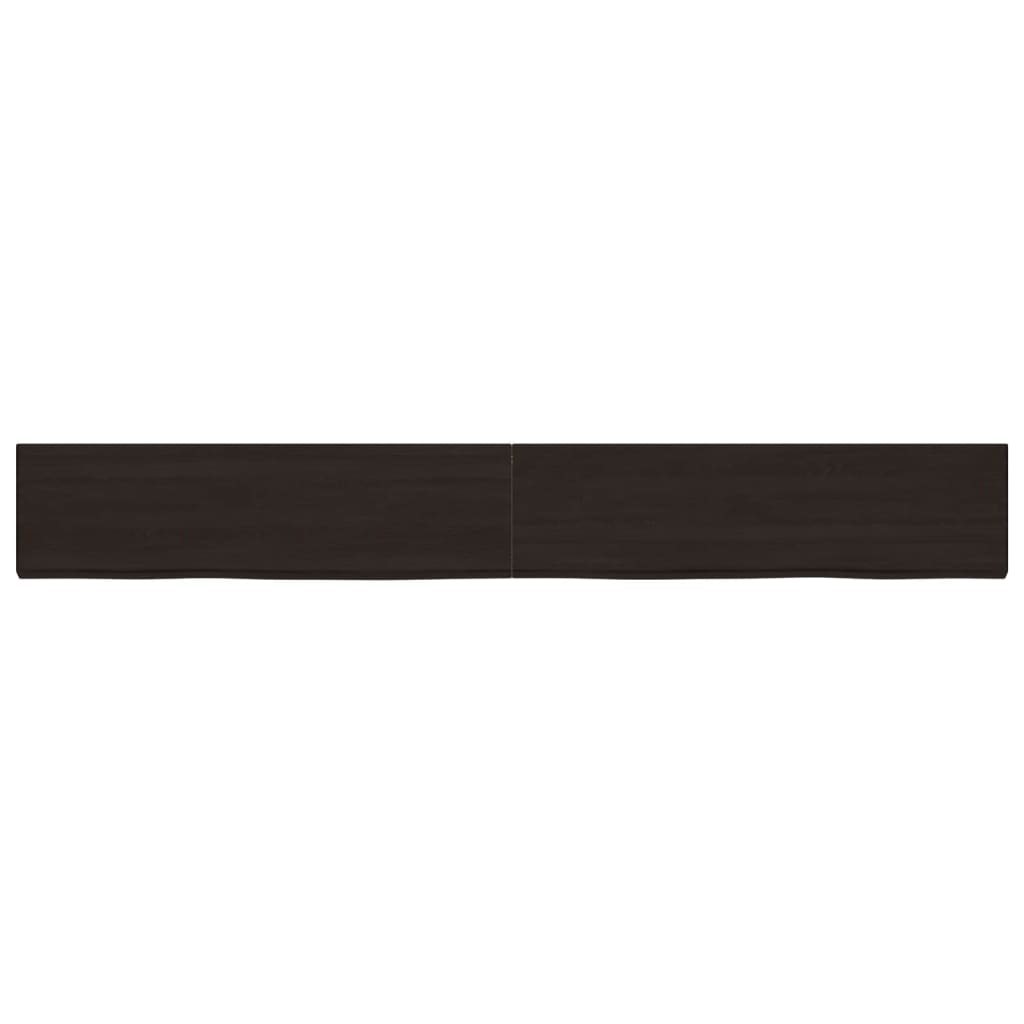 VIDAXL WASHBAIN-Blatt 220x30x (2-4) CM behandelt massives Holz dunkelbraun