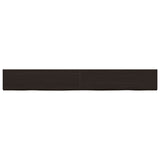 VidaXL Washbasin sheet 220x30x (2-6) cm treated solid wood dark brown
