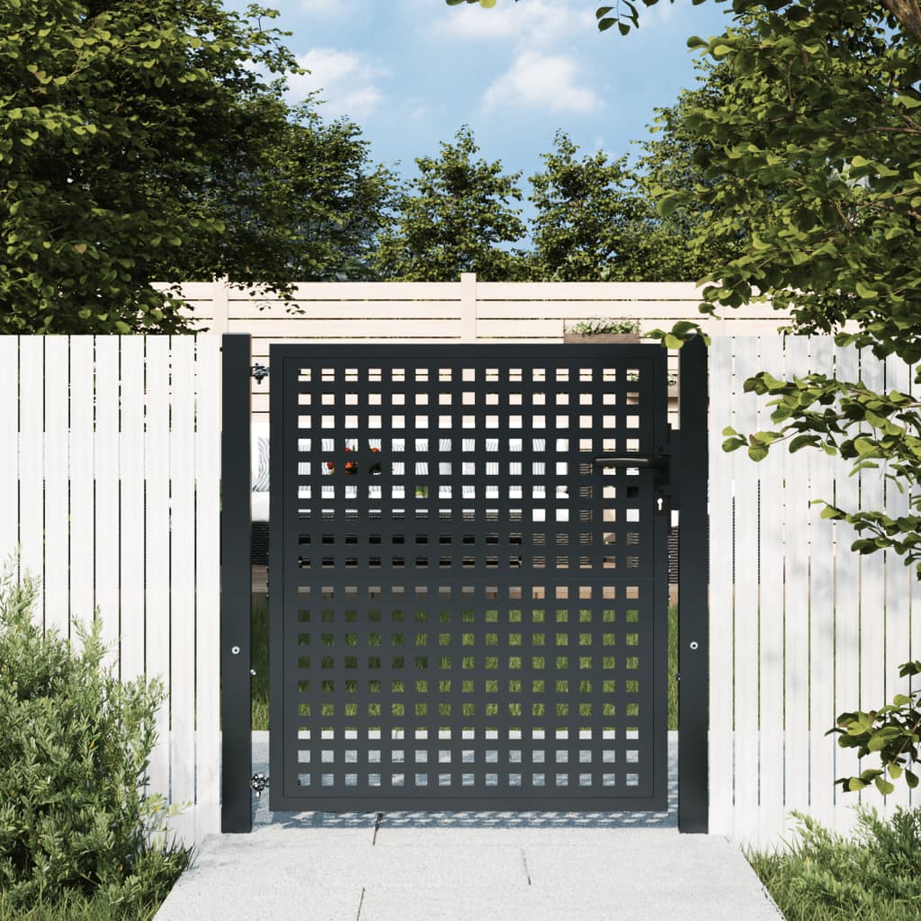 Porta Vidaxl 105x150 cm in acciaio antracite