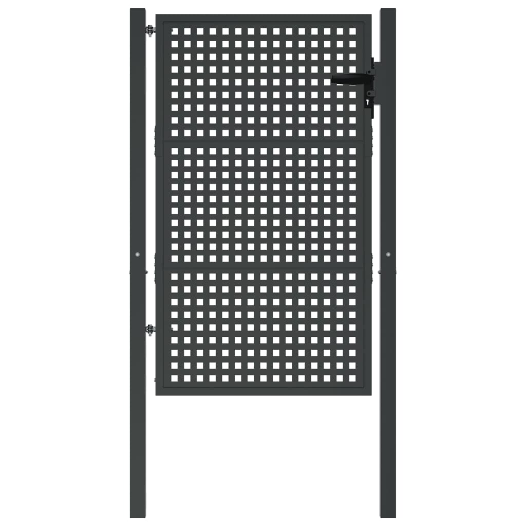Port Vidaxl 105x175 cm ocelový antracity -