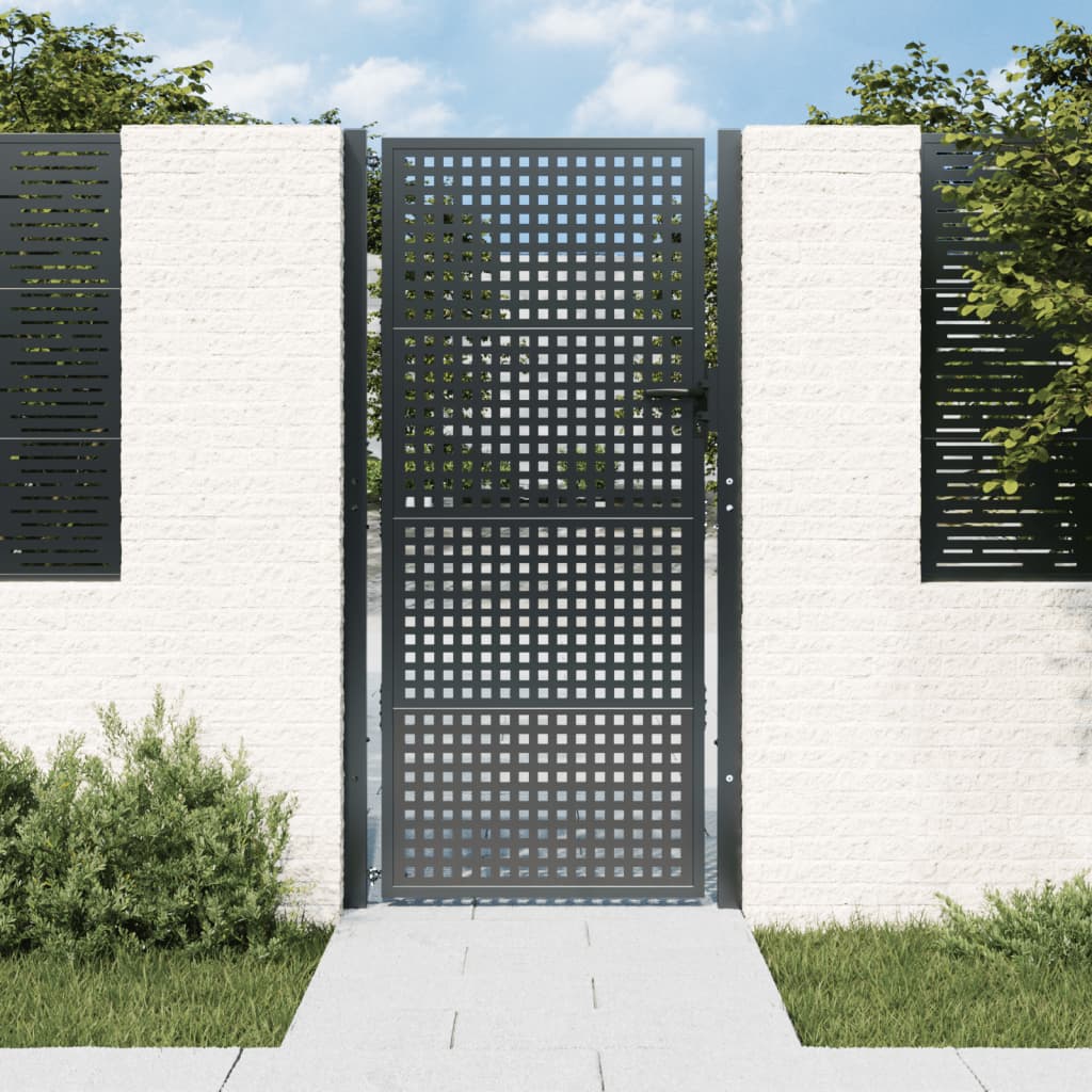 Porta Vidaxl 105x225 cm in acciaio antracite