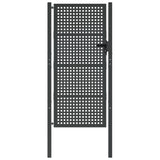 VidaXL Poort 105x250 cm staal antracietkleurig